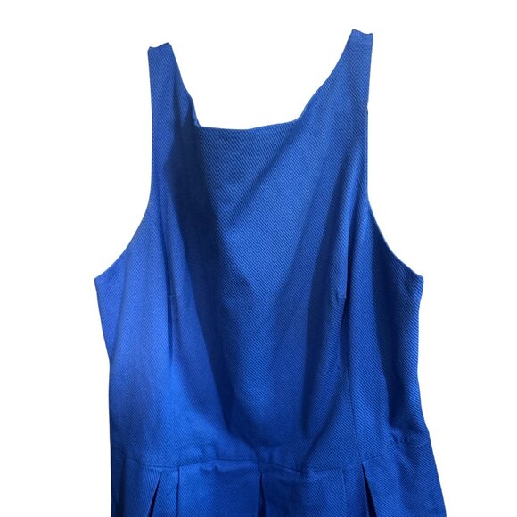 Polo Ralph Lauren NWT Womens Pleated Blue Dress Size 14 Polyester Sleeveless Tex - Picture 4 of 8